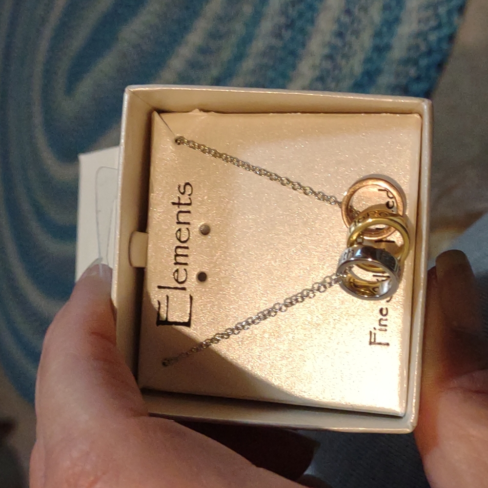 3 ring necklace